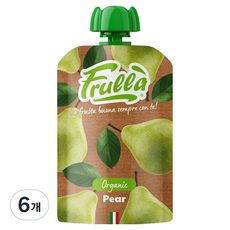 푸루라 유기농 생과일 퓨레, 100g, 6개, 배맛