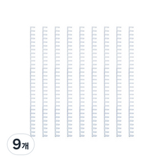 칼 루즈링 제본와이어링 3개입, 12mm, 화이트, 9개