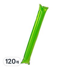 마켓감성 무패턴 치어스 풍선막대, 그린, 120개