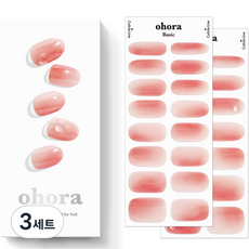 오호라 N 듀이 플라워 네일 젤스트립 30p 세트, 3세트