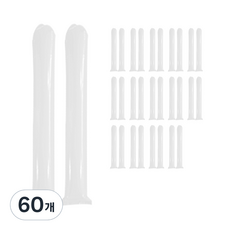 Party Show 氣球棒 加油棒氣球, 60個, 白色