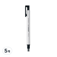 톰보우 모노 제로 스퀘어타입 지우개, 실버, 5개