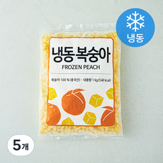 복숭아 다이스드 8mm (냉동), 5개, 1kg