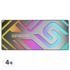 앱코 SUITMASTER 게이밍 장패드 GSM-350R, 레인보우, 4개