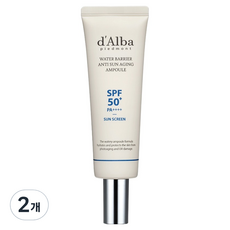 달바 워터 베리어 안티 선 에이징 앰플 SPF50+ PA++++, 50ml, 2개