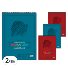 몽땅 전문가용 스케치북 200g 2종 x 2p세트, 4절, 2세트