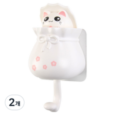 i-MATE 福袋貓咪掛鉤, 白貓, 2個