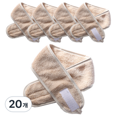 A'hope 固定頭髮魔鬼氈洗臉髮帶, 咖啡色, 20個