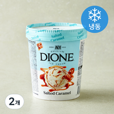 디오네 솔티드 카라멜 아이스크림 (냉동), 2개, 1개입, 475ml