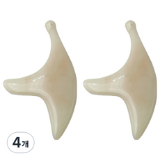 Baumiru 迷你刮痧按摩器, 白色刮痧, 4個