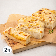 브로드카세 발효종 고르곤아몬드 포카치아 피자빵, 280g, 1개입, 2개