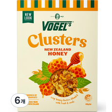 보겔스 뉴질랜드 허니 그래놀라 시리얼, 450g, 6개