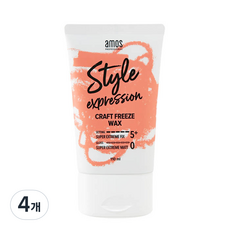 아모스프로페셔널 스타일익스프레션 크래프트 프리즈 왁스, 110ml, 4개