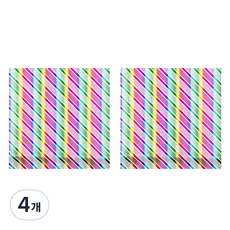 Allode 彩虹漸層包裝紙 50 x 70 cm, NO.02 線條, 4個