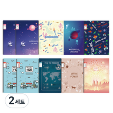 YOUNG ART 3-6日記+3-6聯絡本 春季筆記本 10入, 隨機出貨, 2組