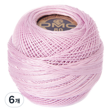 DMC 19號線 80編織刺繡蕾絲線, 153, 6個