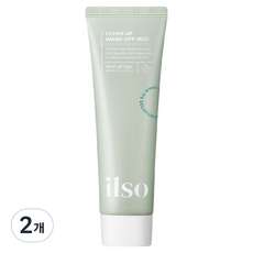 일소 클린 업 워시오프 머드팩 100g, 1개입, 2개