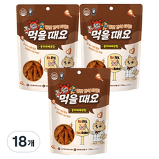 잇츠타임 강아지 먹을때요 오븐베이크칩 간식, 80g, 18개, 풍미바베큐칩