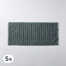 라피니라 모던하우스 자카드 세면타월 40 x 90 cm 230g 면사, 5개, 그린