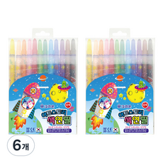 CROWN 藝術故事色鉛筆, 6個, 12色