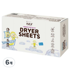 아이블리네이처 건조기시트 오트밀향, 6개, 120개입