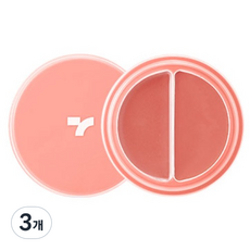 TONYMOLY 雙色唇蜜腮紅兩用膏 4.8g, 3入, 04 Baby Peach