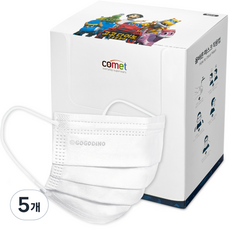 comet Go Go Dino兒童口罩 個別包裝, 單色, 5個