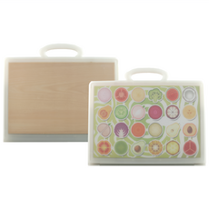 耐磨組合料理砧板 2片裝 FL-041-W, 1套, 蔬活木紋款