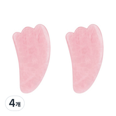 아리코 옥석 고양이 발바닥 림프 마사지기, 4개, 로즈쿼츠