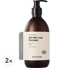 바이애콤 블랙빈 안티 헤어로스 샴푸 싱그러운 프루티 플로럴향, 2개, 500ml