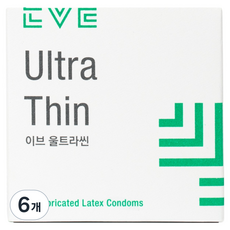EVE 울트라씬 콘돔, 6개, 3개입