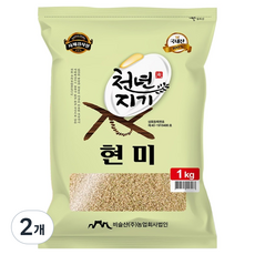 천년지기 국내산 현미, 1kg, 2개