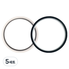 겜맥 테프론테이프 10m 2종 세트, 블랙, 화이트, 5세트
