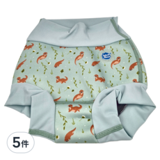 Splash About Happy Nappy 游泳尿布褲 3D加強版 頑皮水獺, XL, 5件