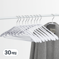 comet 簡約防滑西裝衣架, 白色, 30個