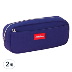 特別商店 國高中生大容量帆布筆袋收納包, 海軍藍, 2個