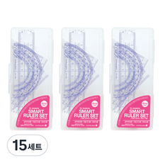 morning glory 智慧三角尺角度器組, 15套, 粉紅色