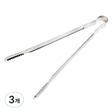 코코렉스 악어 바베큐 집게 30cm, 스텐실버, 3개 스텐실버, 3개