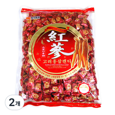 東亞製菓 高麗紅參糖, 1.5kg, 2個