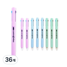 미소로 1500 유니크 3색 중성펜 0.5mm 2189, 핑크, 블루, 민트, 36개