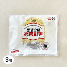 쿡탁 동성반점 생중화면, 1kg, 3개