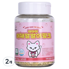 배마마 유기농 밥가루 야채 알알이 핑크, 2개, 60g