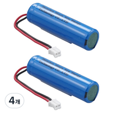 컴스 14500 충전지 3.7V 800mAh 리튬이온 AA 배터리 제작용 DP042, 4개, 1개입