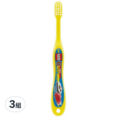 TOMICA 適用3~5歲 兒童軟毛牙刷 可愛卡通造型, 465628, 1入, 3支