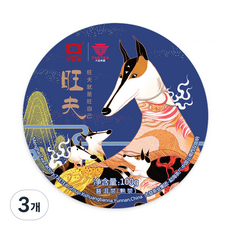 대익차 보이차 왕부 숙차, 100g, 1개입, 3개