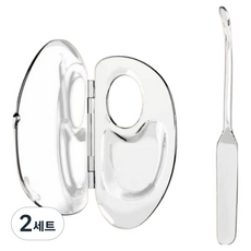 ALLWEILIE 彩妝底妝調色盤 + 刮棒套組 TSP2567, 2套, 透明