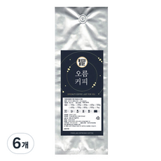오름커피 에티오피아 예가체프 분쇄 커피, 에스프레소, 500g, 6개