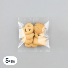쿠키봉투 투명 12 x 14 cm, 100개입, 5세트