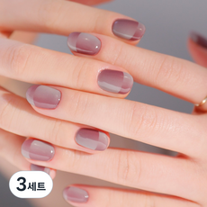 오호라 N 마일드 로즈 젤 스트립 네일 30p 세트, 말린 장미, 3세트