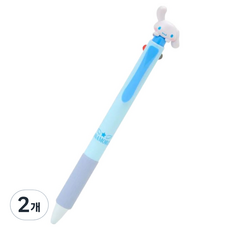 산리오 마스코트 펜텔 에너겔 2색 볼펜 0.5mm, 시나모롤, 2개